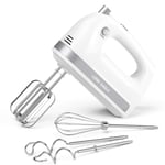 Lord Eagle Hand Mixer, Electric Whisk, 300W Power Handheld Mixer for Baking Cake Egg Cream Food Beater, Turbo Boost/Self-Control Speed + 5 Speed + Eject Button + 5 Accessories