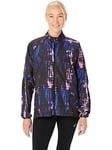 Asics Women's Running Road Lite-Show Packable Jacket - Performance Black / Bold Magenta, Multi, Size M, Women