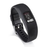 TPE+TPU Silicone Watch Strap til Garmin VivoFit 4 - Svart
