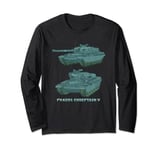 Chieftain V Tanks British Main Battle Tanks Diagram Long Sleeve T-Shirt