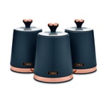 Tower Cavaletto Pack of 3 Storage Jars - Midnight Blue