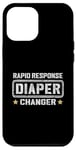 iPhone 14 Plus Funny Diaper Changer Newborn Dad On Duty Expecting Baby Mom Case