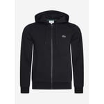 Gilet Lacoste  Sweat à capuche zippé - noir