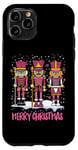 Coque pour iPhone 11 Pro Joyeux Noël Casse-Noisette Pink Squad Soldat Jouet Assorti