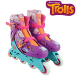 BNIB DreamWorks Poppy Trolls In-Line Skates Size 13J-3 Adjustable - 2 World Tour