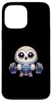 Coque pour iPhone 13 Pro Max Poids de levage en forme de hibou des neiges