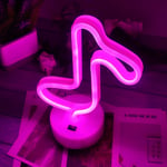 LED Night Light Art Music Note Neon Sign Instagram Table Lamp IP42 Waterproof