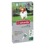 1 X PESTICIDE ADVANTIX SPOT-ON 10-25 kg - 4 pipettes 2,5 ml