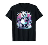 Cute Panda With Bubble Tea On An E-Scooter T-Shirt