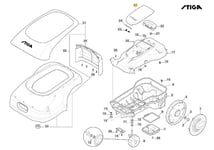 Couverture Display - G 300 Original Stiga Robot Tondeuse 381119738/0