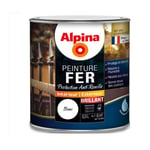 Peinture fer antirouille Blanc brillant 0.5L ALPINA décoration protection intérieur extérieur