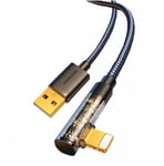 Joyroom Angled Lightning - USB-kabel för snabb laddning och dataöverföring 2,4A 1,2 m svart (S-UL012A6)