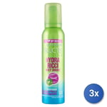 3x Garnier Gels Pour Cheveux Fructis Style Hydra Ricci Mouillé Shine 150Ml