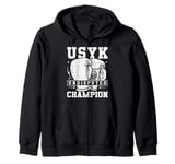 Undisputed World Champion My Hero USY Funny Zip Hoodie