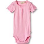 Wheat Edna rib kortermet body, pink