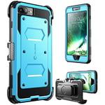 i-Blason Armorbox Heavy Duty Full Body Protector Case for iPhone 7 Plus/8 Plus, Blue