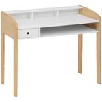 Atmosphera - Bureau enfant primaire L100cm blanc en bois créateur d'intérieur