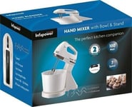 2L  Stand Hand Mixer with Bowl and Stand - 7 Speed Setting  2 Beaters INFAPOWER