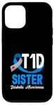 Coque pour iPhone 12/12 Pro Sensibilisation au diabète de type 1 T1D Sister