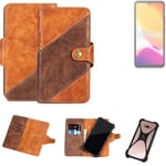 Mobile Phone Sleeve for Cubot Note 21 Wallet Case Cover Smarthphone Braun 