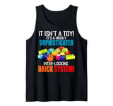 Master Builder Bricks Blocks Toys Funny Gifts Men Boys Kids Tank Top