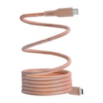 Dacota Platinum magnetisk USB-C till USB-C kabel 1,5 m, rosa