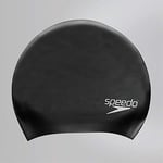 Speedo Long Hair Cap Bonnet de bain Mixte Adulte, Noir, Taille Unique