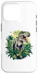 Coque pour iPhone 16 Pro Jurassic World - Tyrannosaure Rex - Portrait de dinosaure