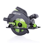 Evolution Power Tools F165CCSL Scie Circulaire Multi-Matériaux, Découpe l’acier, l’aluminium, le bois clouté, le plastique et bien plus, 165 mm (230V)