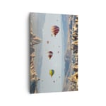 Impression sur Toile 80x120cm Tableaux Image Photo Surréalisme Vol Ballons