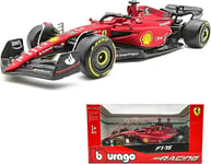 Modèle Auto Formule 1 Ferrari F1-75 Diecast 1/43 Pilote Leclerc 16 Bburago