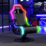 X Rocker Adrenaline RGB Stereo Gaming chair with LED Light Black