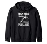 Rock Hard Caulking Services- Hole? Let Me Put My Caulk In It Zip Hoodie