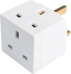 HomeBerg 2 Way Double Plug Adaptor - Multi Plugs Extension Sockets 2 