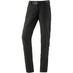 maier sports Women's Inara Slim Hiking Pants, Slim fit Outdoor Pants, Elastic Trekking Pants Black