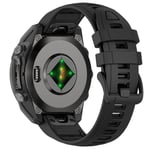 Silikonearmbånd til Garmin Fenix 8 43mm - Svart