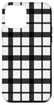 iPhone 12 mini Black White Checkered Plaid Flannel Gingham Pattern Checker Case