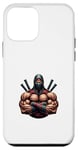 Coque pour iPhone 12 mini Ninja Musculaire Fort Et Mignon