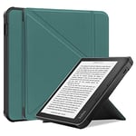 STAECAS Antichoc Housse pour KOBO Libra 2 Coque - Étui KOBO Libra2 Liseuse eBook Housse avec Support Pliant Housse Protection Coque (Vert)