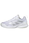 adidas Femme Avaflash Low Tennis Shoes Chaussures, Cloud White/Cloud White/Silver met, 38 2/3 EU