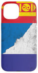 Coque pour iPhone 15 Drapeaux France et Mongolie - Français Mongolie