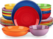 Vancasso Bonita Multicolour Dinner Set, 24-Piece Dinner Sets for 6 People, and