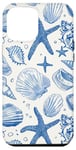 iPhone 12 Pro Max Blue Seashell Coastal Summer, Starfish, Women Case