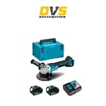 Makita DGA504RFJ 18V 125mm Angle Grinder With 2x 3Ah Batts, Charger And A Case