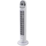 Ardes - AR5T801 Ventilateur vertical réglable avec 3 intensités de vitesse et oscillation de la tour et minuterie intégrée Ventilateur sur pied u de table Blanc