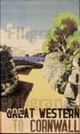 GREAT WESTERN CORNWALL Rkoh - POSTER HQ 70x90cm d'une AFFICHE VINTAGE