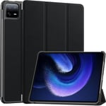 Pour Xiaomi Pad 6 Coque,Avec Housse Étui Veille/Réveil Automatique Pour Xiaomi Pad 6 Pro 11 Pouces,Noir