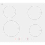 electriQ 60cm 4 Zone Plug In Induction Hob - White