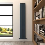 Carisa Dune Radiateur Vertical - Eco-énergétique, Design Moderne, Anthracite, 180 x 28 cm