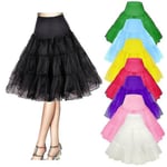 26\" Retro Underskirt/50s Swing Vintage Petticoat/rockabilly Tutu/fancy Net Skirt W White Small-Medium 6-14"